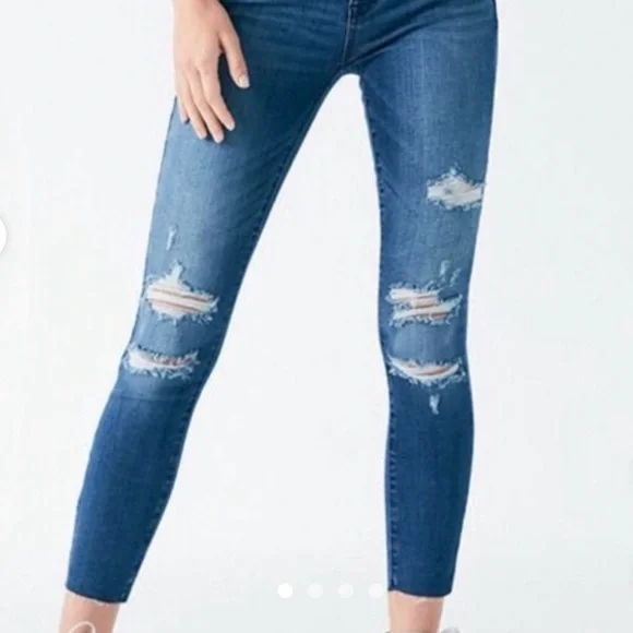 PACSUN Virgil High Waisted Jeggings Medium Wash Jeans NWT Sz 27 - Picture 15 of 16